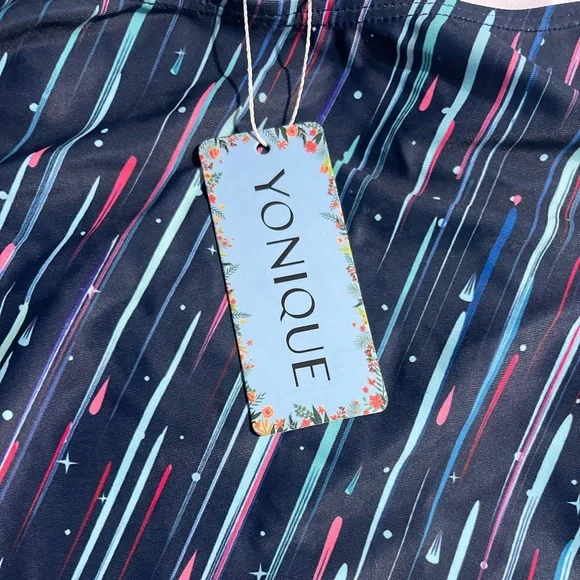 Yonique Women's Swimsuit Blue 2 Pieces Size L | New - Picture 6 of 8